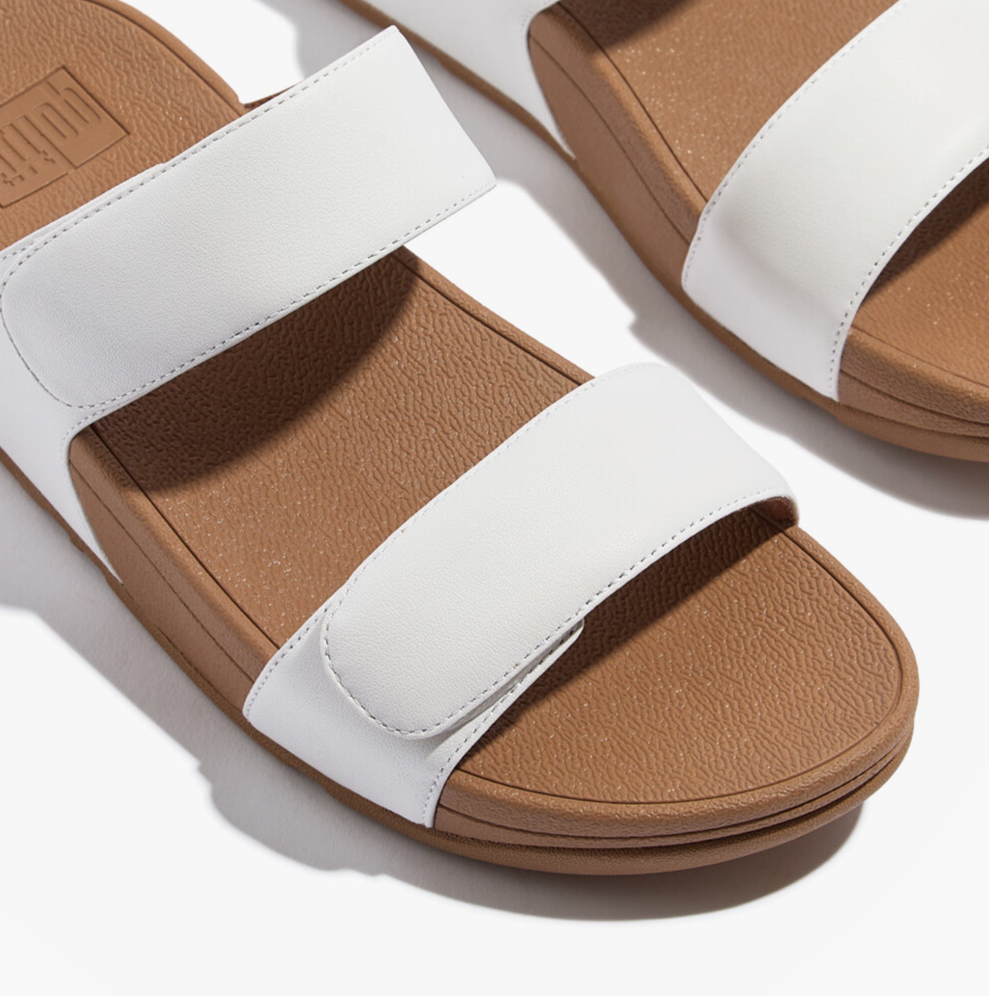 FitFlop LULU ADJUSTABLE Womens Slides Urban White