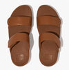 FitFlop LULU ADJUSTABLE LEATHER Womens Slides Light Tan