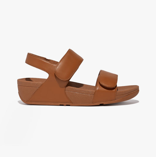 FitFlop LULU Womens Adjustable Back-Strap Sandals Light Tan