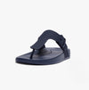 FitFlop iQUSHION ADJUSTABLE Womens Buckle Flip-Flops Midnight Navy