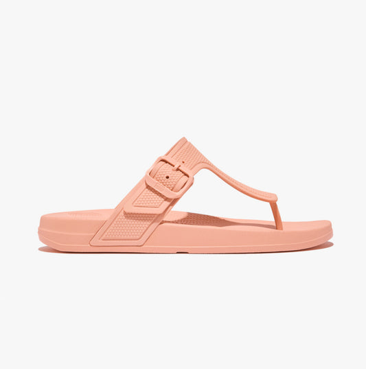 FitFlop iQUSHION ADJUSTABLE BUCKLE Womens Toe Post Sandals Blushy