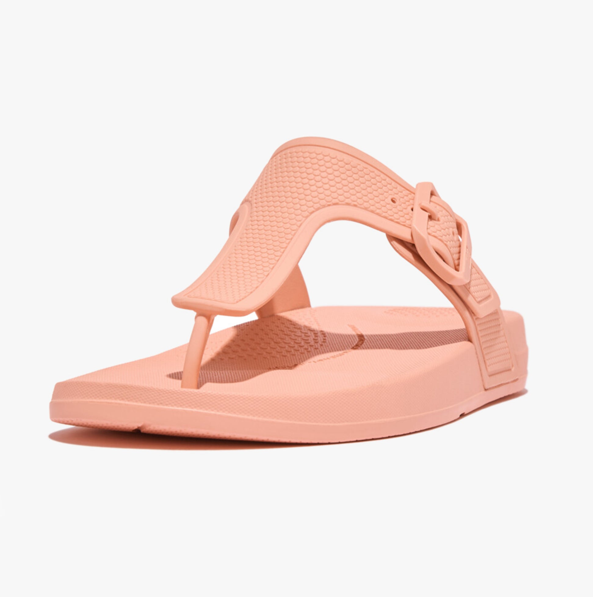 FitFlop iQUSHION ADJUSTABLE BUCKLE Womens Toe Post Sandals Blushy