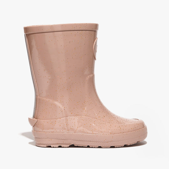 FitFlop WONDERWELLY Kids Rain Boots Rose Gold