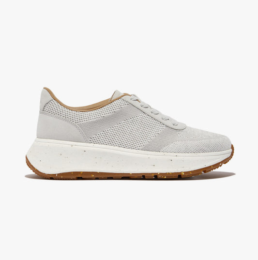 FitFlop F-MODE e01 KNIT FLATFORM Womens Trainers Tiptoe Grey