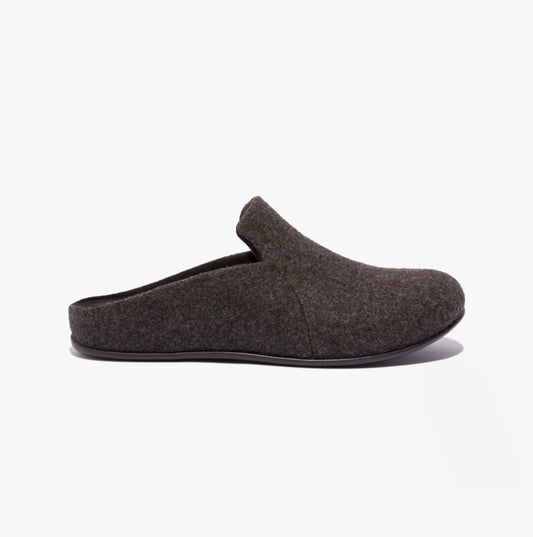 FitFlop CHRISSIE II HAUS e01 Womens Felt Slippers All Black
