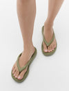 RELIEFF RECOVERY Womens Toe Post Sandals Camo-Green