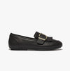 ALLEGRO FRINGE BUCKLED Womens Loafers Black