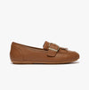 ALLEGRO FRINGE BUCKLED Womens Loafers Light Tan