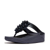 FINO BAUBLE-BEAD Womens Toe Post Sandals Midnight Navy