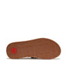 F-MODE JEWEL-DELUXE Womens Toe Post Sandals Platino