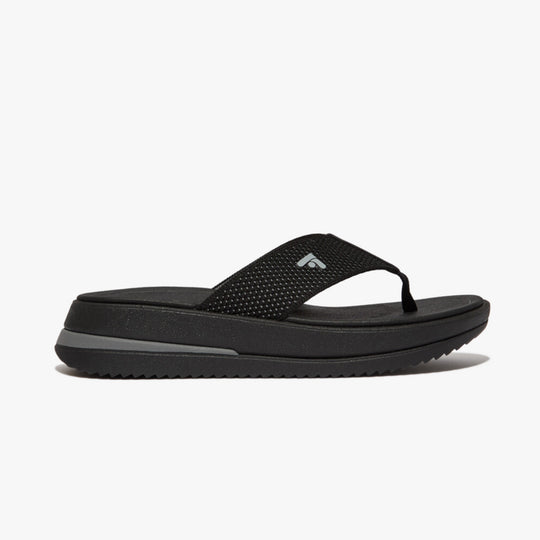 FitFlop SURFF TWO-TONE WEBBING Womens Toe Post Black