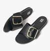 FitFlop GRACIE MAXI-BUCKLE Womens Slides Black