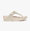FitFlop LULU GLITZ-CANVAS Womens Toe Post Platino