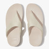 FitFlop LULU GLITZ-CANVAS Womens Toe Post Platino
