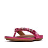 GRACIE JEWEL-DELUXE Womens Flip Flops Metallic Wild Raspberry