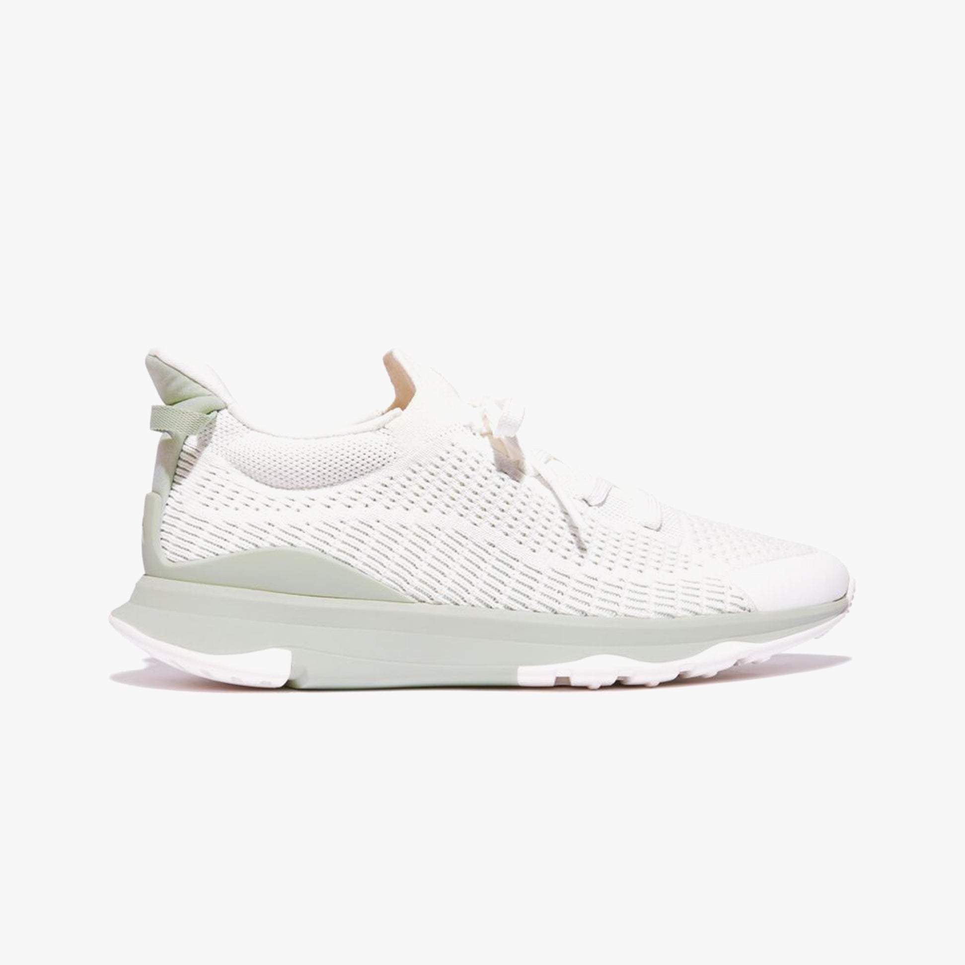 FitFlop VITAMIN FFX KNIT Womens Trainers Urban White/Sagebrush