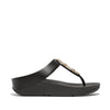 FINO CRYSTAL-CHAIN Womens Toe Post Sandals Black