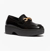 FitFlop F-LUMA CHUNKY SNAFFLE Womens Wedge Loafers Black