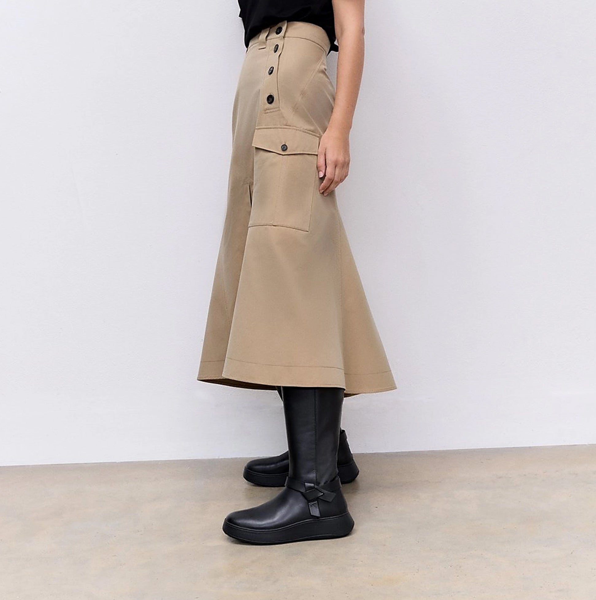 FitFlop F-MODE Womens Boots Black