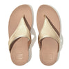 LULU LEATHER Womens Toe Post Sandals Platino
