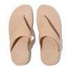 LULU LEATHER Womens Toe Post Sandals Sandy Beige