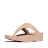LULU LEATHER Womens Toe Post Sandals Sandy Beige