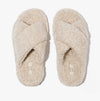 FitFlop iQUSHION D-LUXE Womens Cross Slides Milk Ice