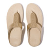 FINO GLITTERDUST  METALLIC Womens Toe Post Sandals Platino