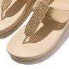 FINO GLITTERDUST  METALLIC Womens Toe Post Sandals Platino