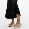 FINO GLITTERDUST  METALLIC Womens Toe Post Sandals Platino