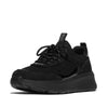 FitFlop F-MODE  SUEDE/KNIT Womens Trainers All Black