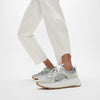 F-MODE  SUEDE/KNIT Womens Trainers Urban White/French Grey