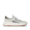 F-MODE  SUEDE/KNIT Womens Trainers Urban White/French Grey