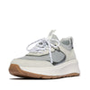 F-MODE  SUEDE/KNIT Womens Trainers Urban White/French Grey
