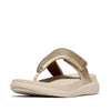 F-MODE GO Womens Toe Post Sandals Platino