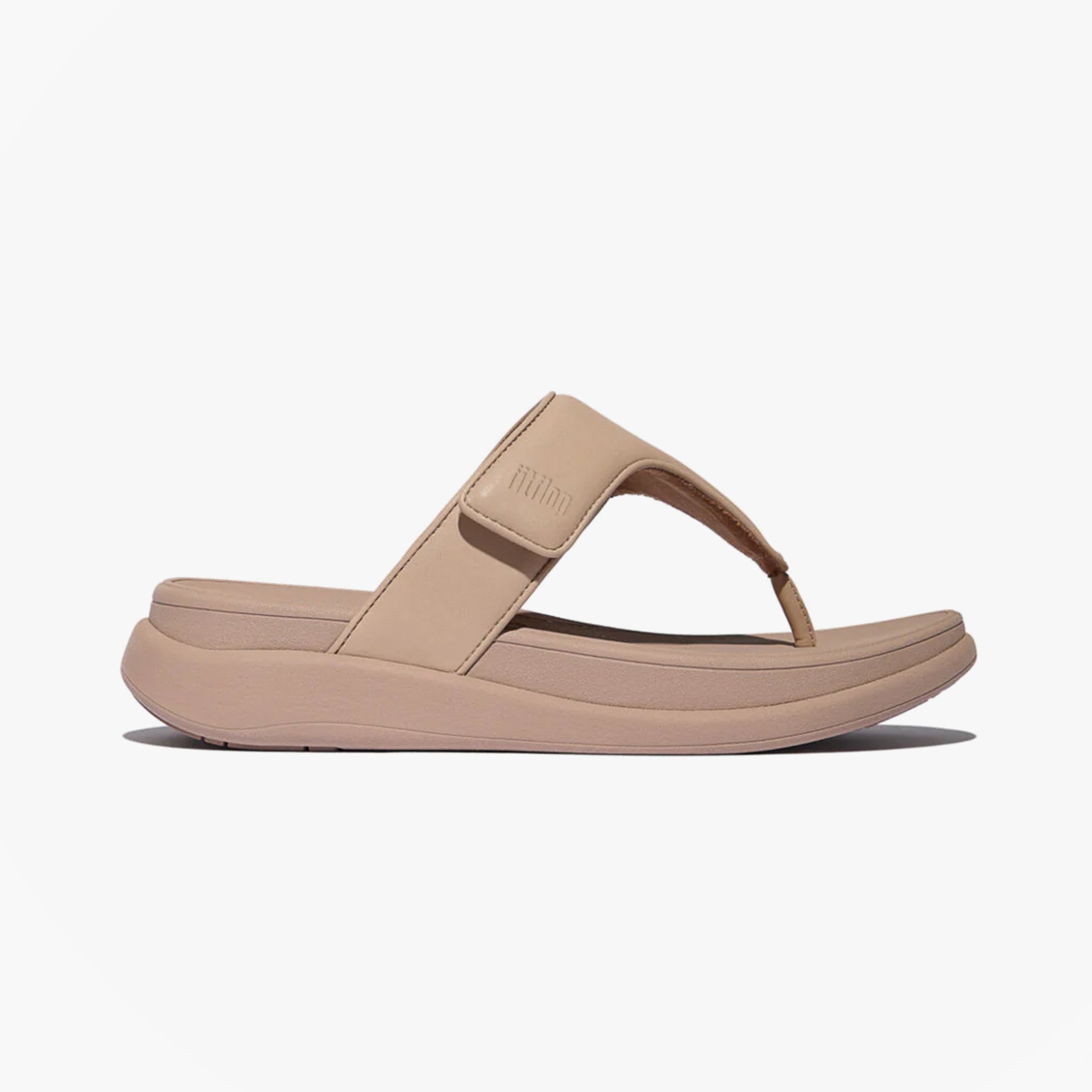 FitFlop F-MODE GO Womens Toe Post Sandals Classic Beige