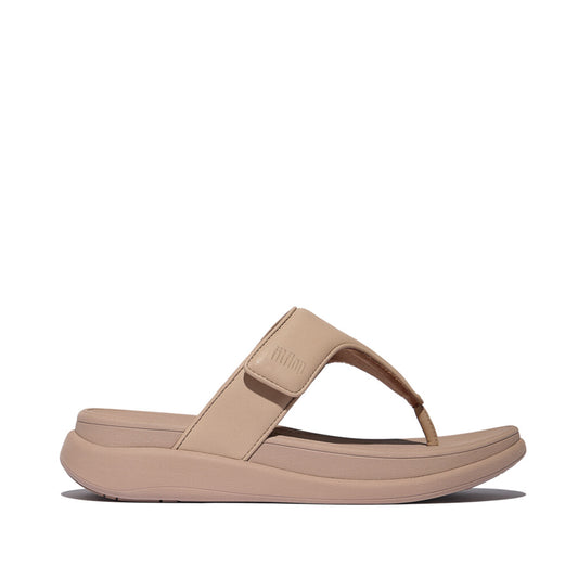 F-MODE GO Womens Toe Post Sandals Classic Beige