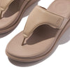 F-MODE GO Womens Toe Post Sandals Classic Beige