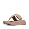 F-MODE GO Womens Toe Post Sandals Classic Beige