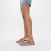 F-MODE GO Womens Toe Post Sandals Classic Beige