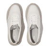 F-MODE LEATHER Womens Trainers Urban White/Silver