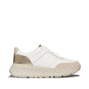 F-MODE LEATHER Womens Trainers Urban White/Platino