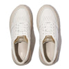 F-MODE LEATHER Womens Trainers Urban White/Platino