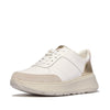 F-MODE LEATHER Womens Trainers Urban White/Platino