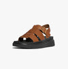GEN-FF LEATHER Womens Fisherman Sandals Deep Tan