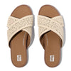 GRACIE WOVEN Womens Slides Deep Tan/Ivory