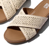 GRACIE WOVEN Womens Slides Deep Tan/Ivory