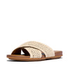 GRACIE WOVEN Womens Slides Deep Tan/Ivory