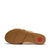 GRACIE WOVEN Womens Slides Deep Tan/Ivory