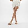 GRACIE WOVEN Womens Slides Deep Tan/Ivory